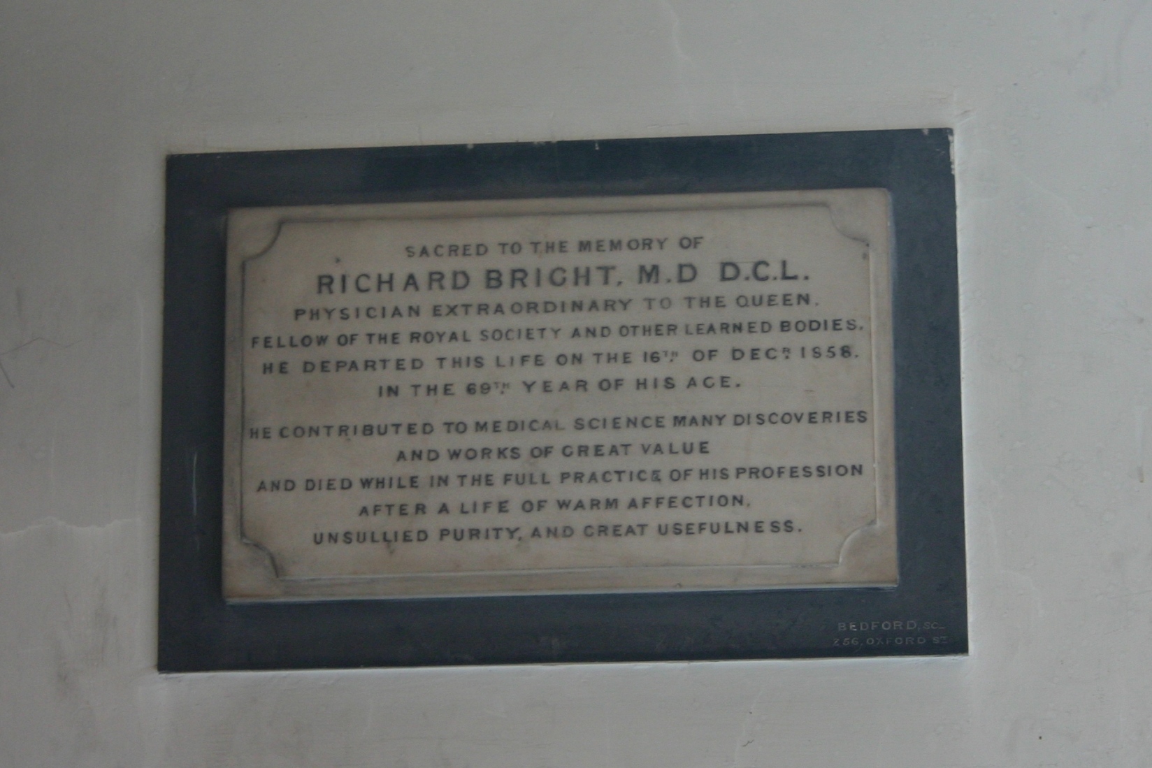 Richard Bright's tomb, St James's church, London  - 03.JPG